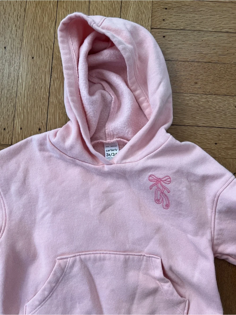 Carter’s Girls' Pink Hoodie & Cargo Joggers Ballerina Set